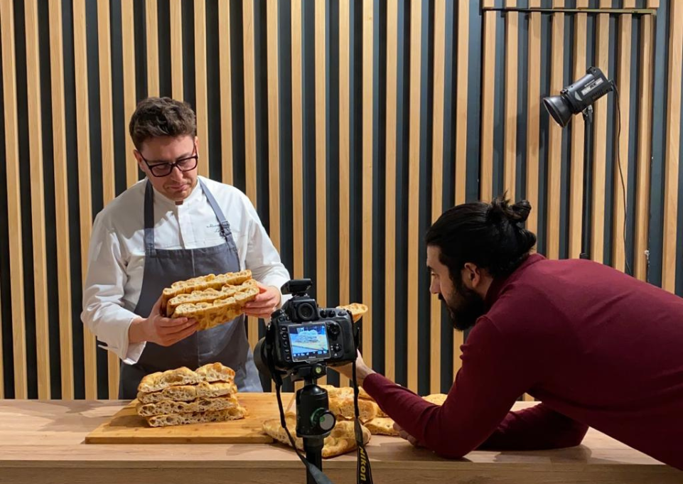 Focaccia foto backstage